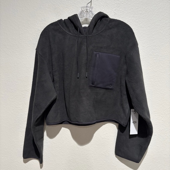 Ugg Myley Sherpa Hoodie Grey SZ L - Picture 5 of 14